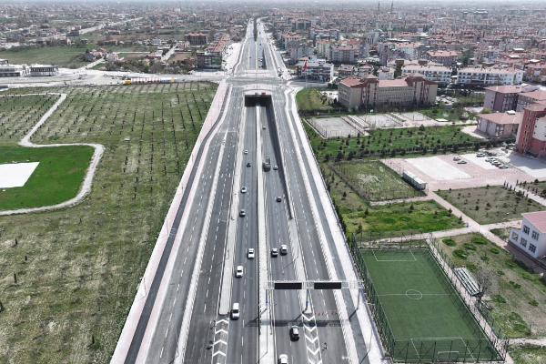 Konya’da Şehir Hastanesi Köprülü Kavşağı çalışmaları tamamlandı