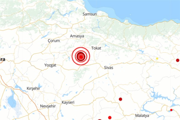 Tokat’ta 5.7 büyüklüğünde deprem