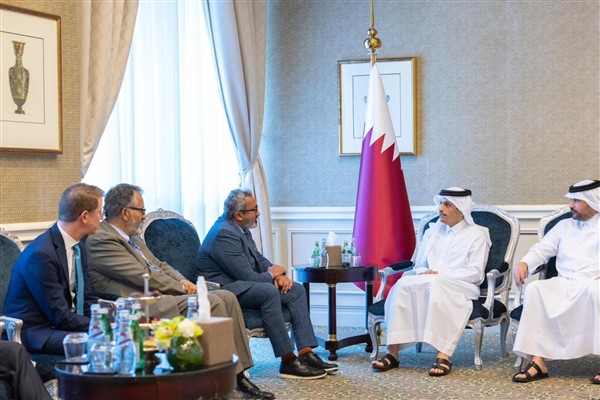 Katar Dışişleri Bakanı Al Sani, ABD Kongresi üyelerinden oluşan heyeti ağırladı